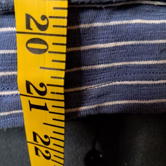 Carve Designs Organic Long Sleeve Blue Striped Turtleneck Womens Casual Wear MED - Picture 10 of 12